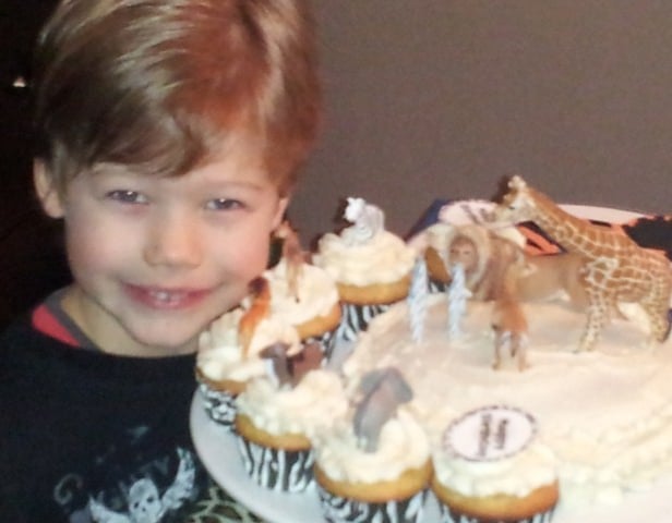 World Animal Protection supporter with a cake